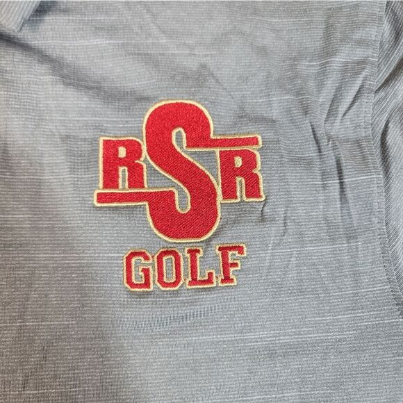 Under Armour Men's Golf Polo Shirt Size M Gray Loose Fit HeatGear Saginaw Club - Picture 5 of 12